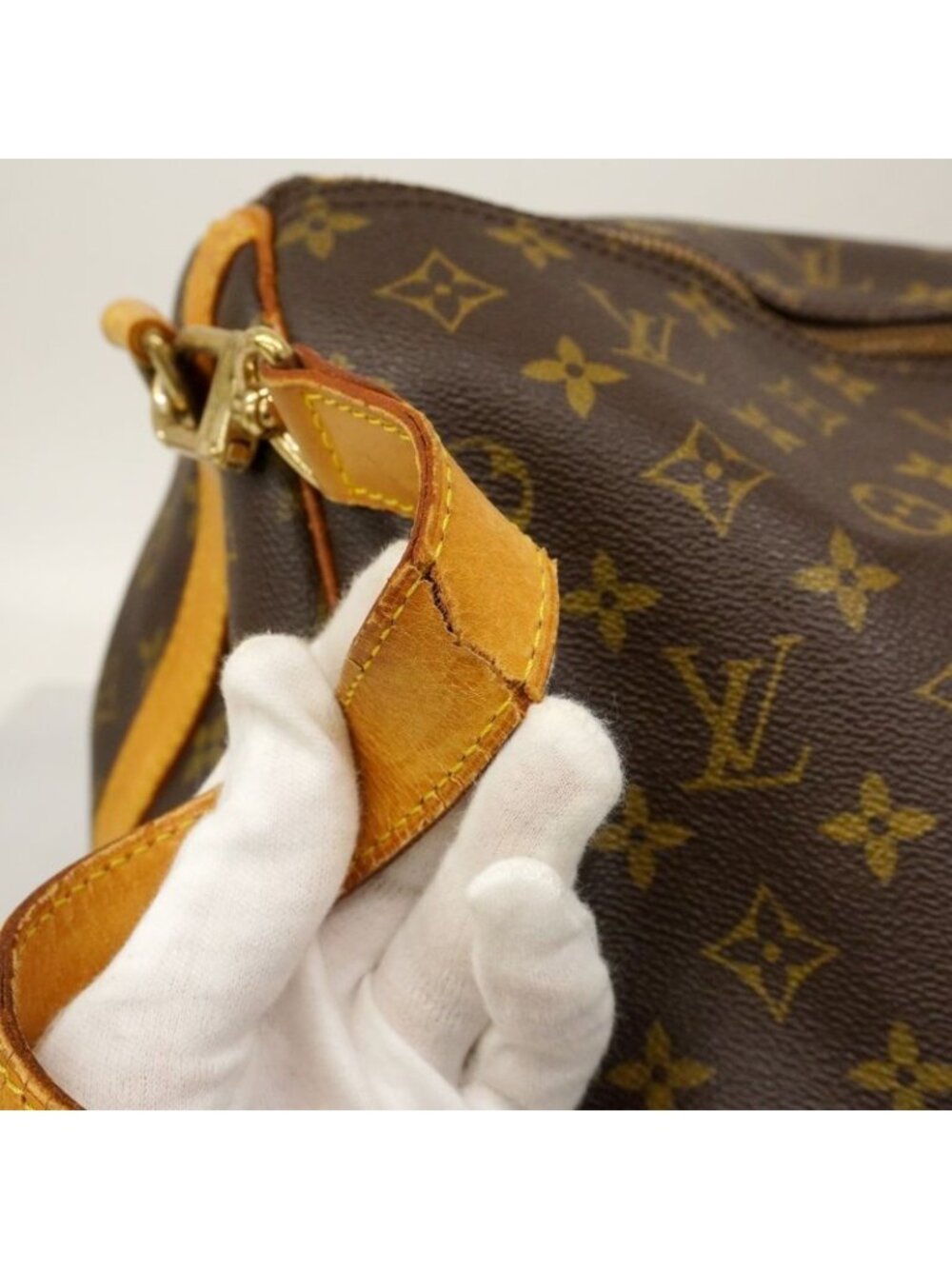 ★SOLD★ Louis Vuitton Boston Bag Monogram Keepall Bandouliere 60 Brown - Picture 8 of 10